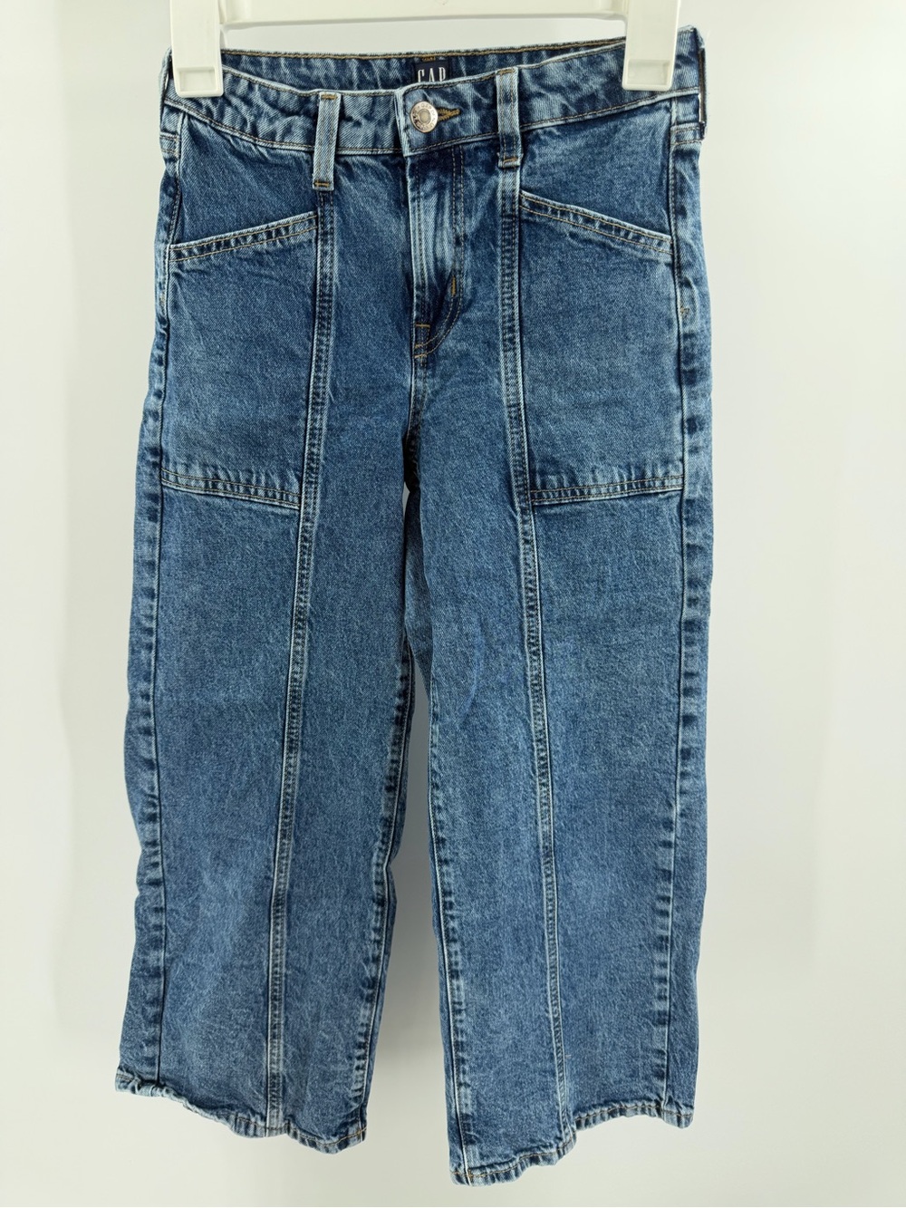 Gap Denim Wide Leg Jeans Adjustable Size 12‎ Girls